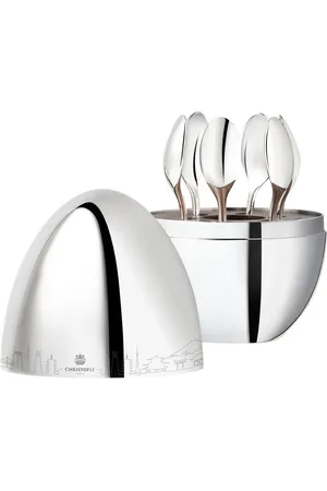 Christofle Japan skyline set of six espresso spoons
