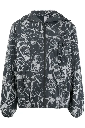 McQ Men Jackets - Painterly-print lightweight jacket