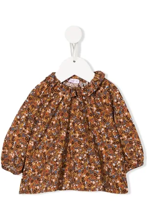 Il gufo Floral shift blouse