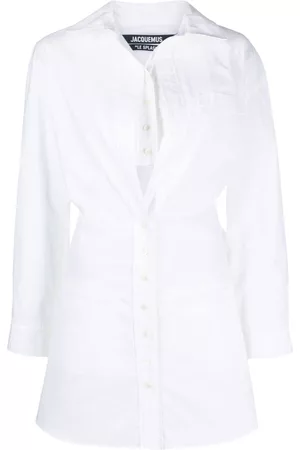 Jacquemus La Robe Baunhilha layered shirt dress