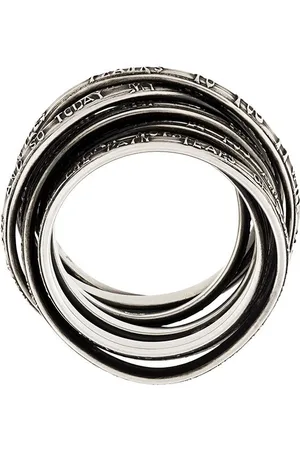 WERKSTATT:MÜNCHEN Craved text detail ring