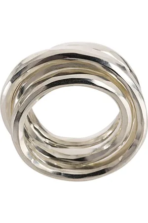 WERKSTATT:MÜNCHEN Multi band hammered ring