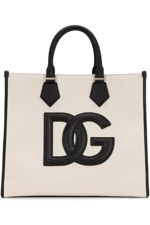 Dolce & Gabbana Logo-tag leather tote bag