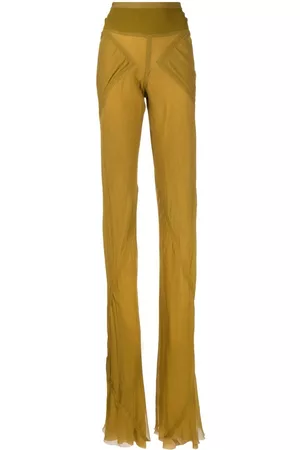Rick Owens Sheer-panelled design trousers
