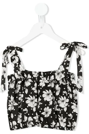 Little Bambah Floral-print ruffled vest