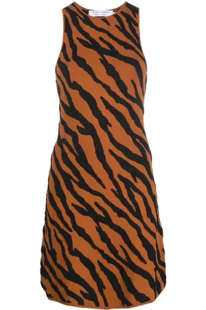Proenza Schouler Tiger-print knit mini dress