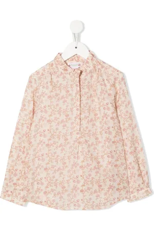 BONPOINT Floral-print long-sleeve shirt