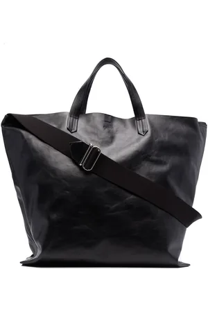 Jil Sander Logo-debossed leather tote bag