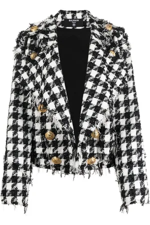 Balmain Frayed tweed jacket