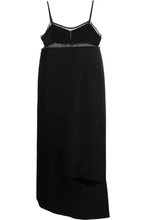 SACAI Asymmetric cut-out midi dress