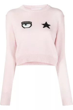 Chiara Ferragni Intarsia-knit long-sleeve jumper