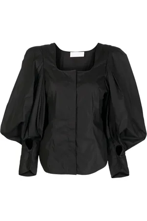 MAME KUROGOUCHI Square-neck puff-sleeve blouse