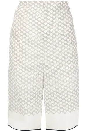 Low Classic Monogram-pattern knee-length shorts