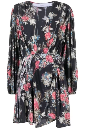 IRO Floral fitted-waist mini dress