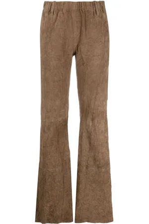 Zadig & Voltaire Flared suede trousers