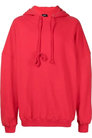 We11 Done Rear-logo oversized hoodie
