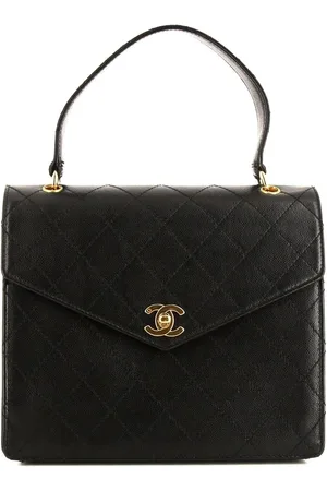 CHANEL 1999 CC quilted top-handle bag