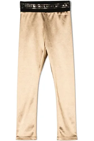 Michael Kors Girls Leggings - Logo-print stretch-leggings