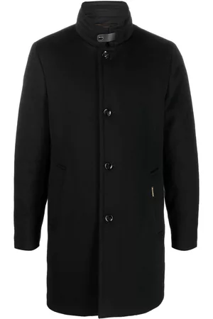 MOORER Single-breasted button peacoat