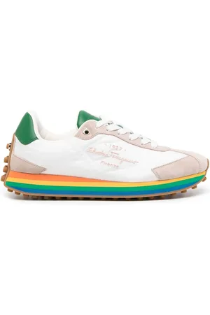 Salvatore Ferragamo Iggy rainbow-sole sneakers