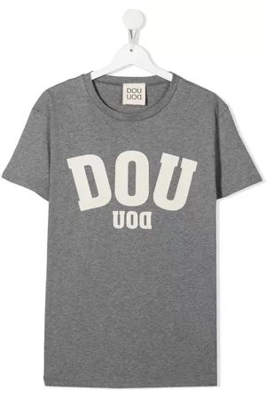 DOUUOD KIDS Logo-print T-shirt