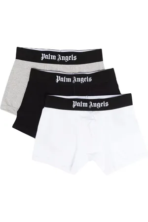 Palm Angels Tri-pack logo-waistband boxer set