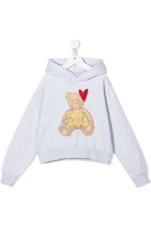 Palm Angels Embroidered-logo cotton hoodie