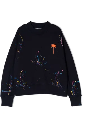 Palm Angels Paint-splatter cotton sweatshirt