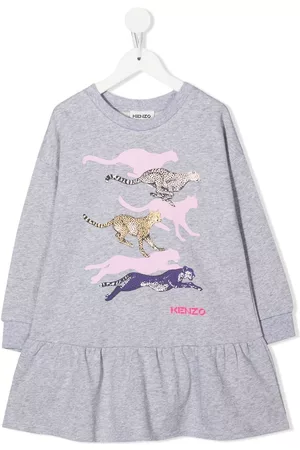 Kenzo TEEN logo ruffle jumper dress