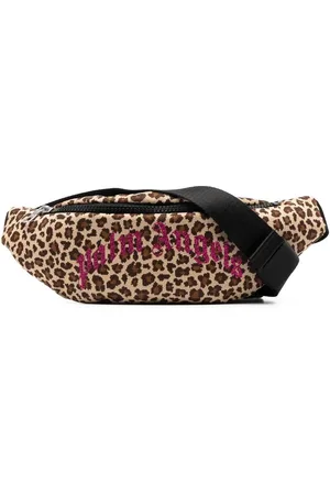 Palm Angels Leopard-print logo belt bag