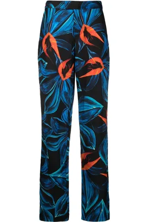 Louisa Ballou Cruise graphic-print trousers