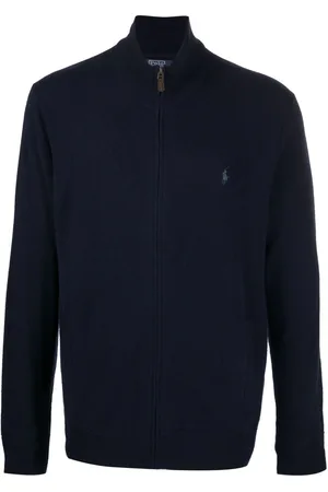 Ralph Lauren Embroidered-logo zip-up cardigan
