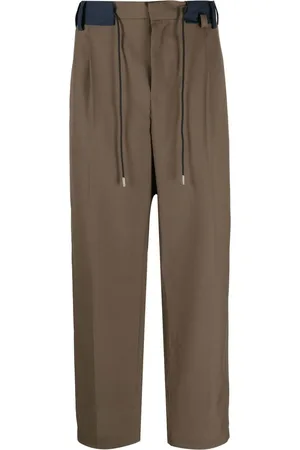 SACAI Drawstring-fastening waist trousers