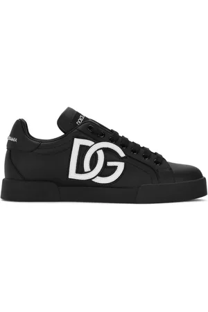 Dolce & Gabbana Portofino logo-tag leather sneakers