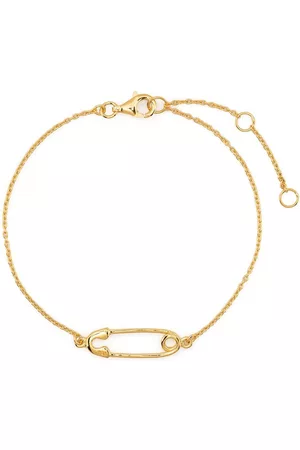 AMBUSH - Silver & Gold 'A' Safety Pin Link Bracelet