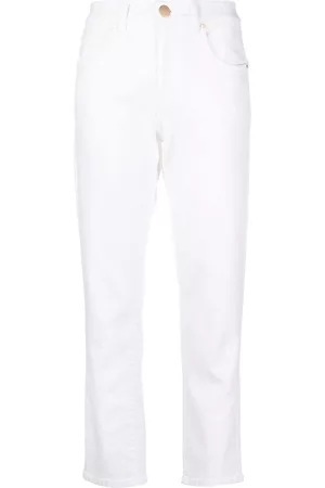 LORENA ANTONIAZZI Tapered stretch-cotton trousers