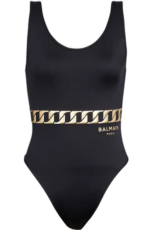 Balmain Chain link print swimsuit