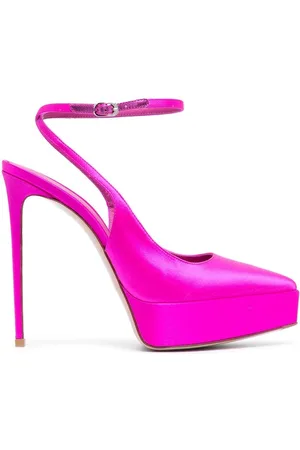 LE SILLA Uma 140mm satin slingback pumps
