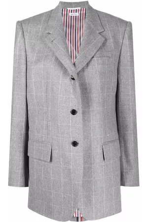 Thom Browne Grid single-breasted blazer