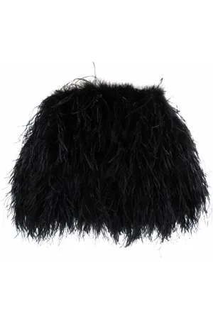 Styland Strapless feather top