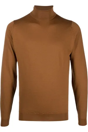 JOHN SMEDLEY Roll-neck merino jumper