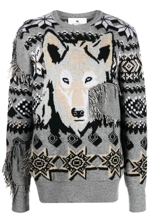 Etro Embroidered crew-neck jumper