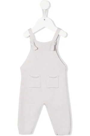 Il gufo Girls Dungarees - Knitted wool dungarees