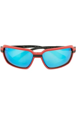 Ray-Ban X Scuderia Ferrari tinted sunglasses