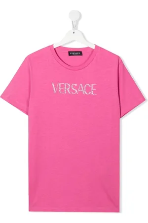 VERSACE TEEN gem-logo short-sleeved T-shirt