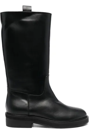 Via Roma Polished-leather boots