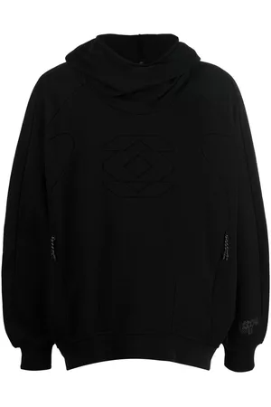 McQ Men Sweatshirts - Embossed-detail loose-fit hoodie