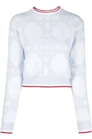 Casablanca Cropped long-sleeve jumper