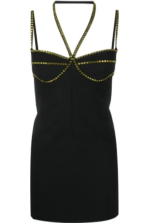 The Attico Crystal-embellished mini dress