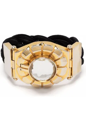 Saint Laurent 1980s floral motif bracelet
